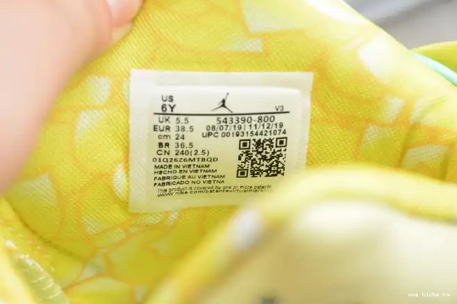 Cheap Floral Retro Dynamic Yellow Jordan 6 Air 543390-800 (GS) 0416